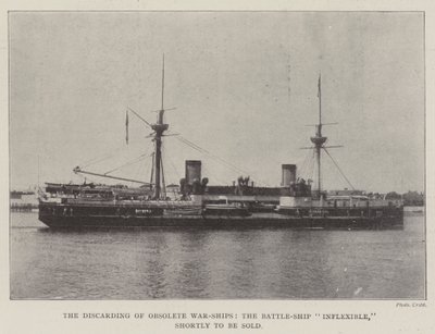 La dismissione delle navi da guerra obsolete, la nave da battaglia Inflexible, prossima alla vendita da English Photographer