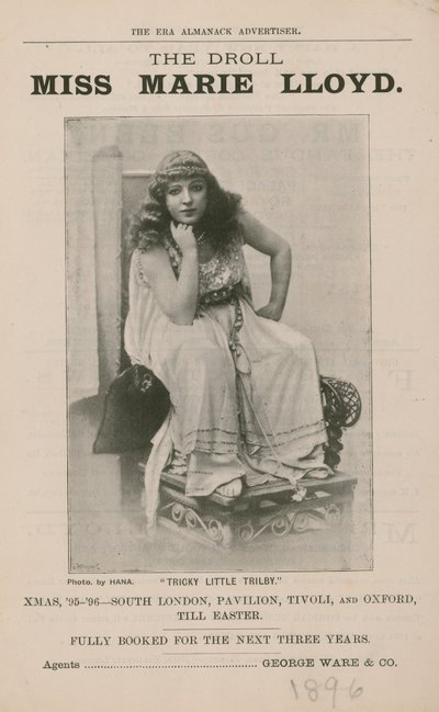 La buffa Miss Marie Lloyd da English Photographer
