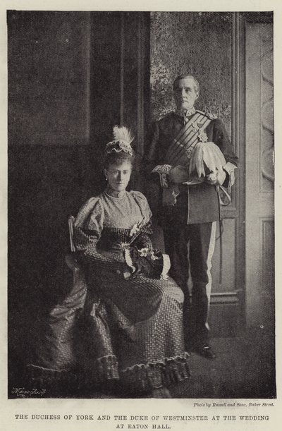 La duchessa di York e il duca di Westminster al matrimonio a Eaton Hall da English Photographer