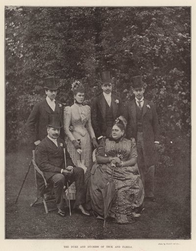 Il Duca e la Duchessa di Teck e Famiglia da English Photographer
