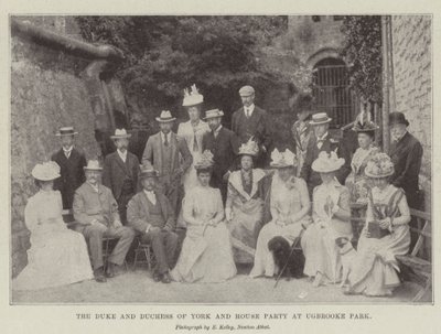 Il Duca e la Duchessa di York e il gruppo a Ugbrooke Park da English Photographer