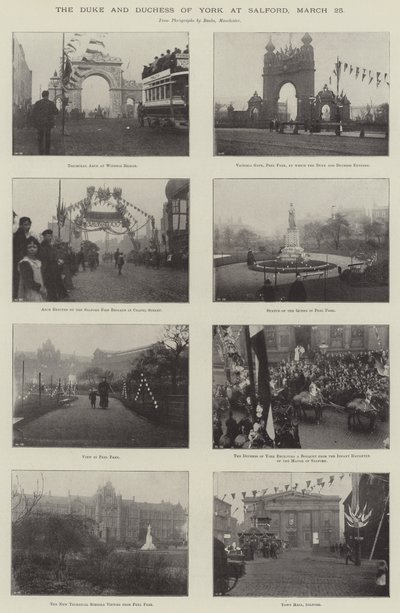 Il Duca e la Duchessa di York a Salford, 25 Marzo da English Photographer