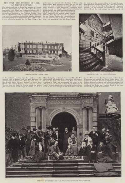 Il Duca e la Duchessa di York a Temple Newsam da English Photographer