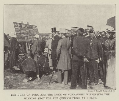 Il Duca di York e il Duca di Connaught che Assistono al Colpo Vincente per il Premio della Regina a Bisley da English Photographer