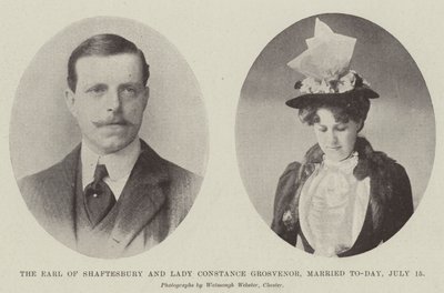 Il Conte di Shaftesbury e Lady Constance Grosvenor, sposati oggi, 15 luglio da English Photographer