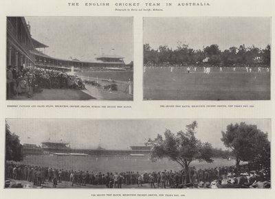 La squadra di cricket inglese in Australia da English Photographer