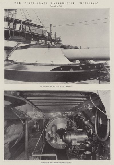 La nave da battaglia di prima classe Majestic da English Photographer