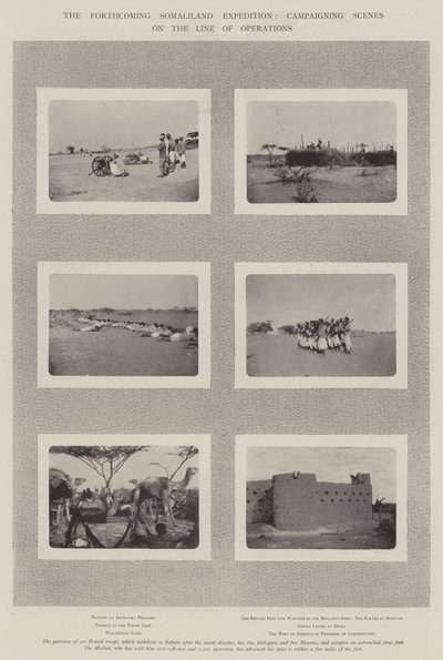 La prossima spedizione in Somaliland, scene di campagna sulla linea delle operazioni da English Photographer
