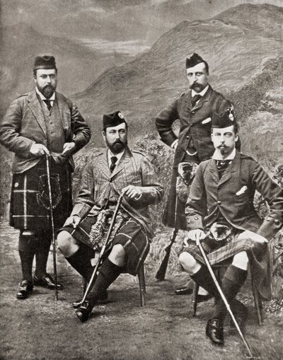 I quattro principi, 1881 da English Photographer