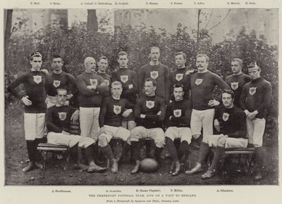 La Squadra di Calcio di Francoforte, ora in Visita in Inghilterra da English Photographer