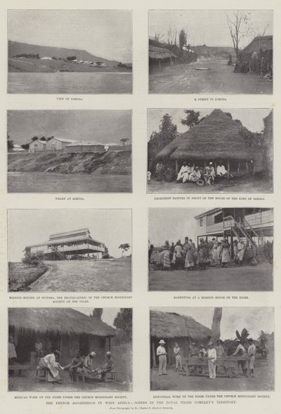 Le aggressioni francesi in Africa occidentale, scene nel territorio della Royal Niger Company da English Photographer