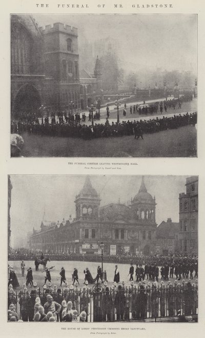 Il funerale di Mr Gladstone da English Photographer