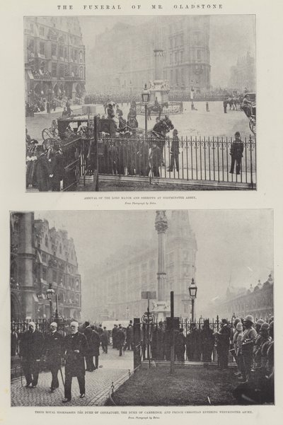 Il funerale di Mr Gladstone da English Photographer