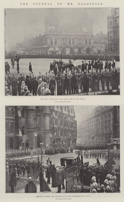 Il funerale di Mr Gladstone da English Photographer