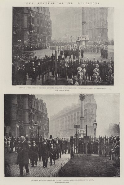Il funerale di Mr Gladstone da English Photographer