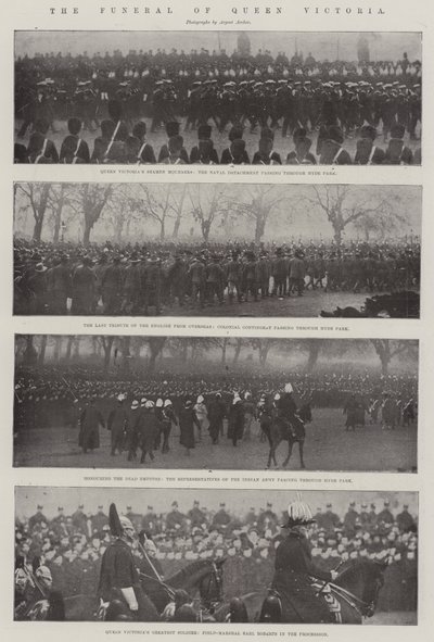 Il funerale della Regina Vittoria da English Photographer