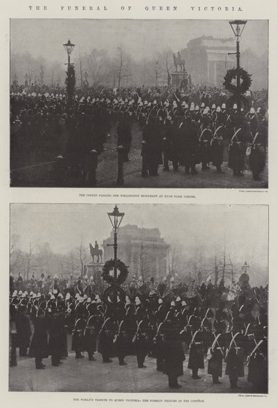 Il funerale della Regina Vittoria da English Photographer