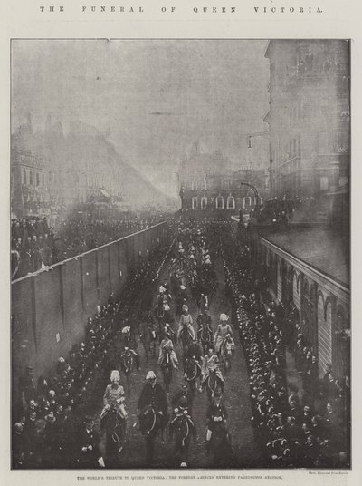 Il funerale della Regina Vittoria da English Photographer