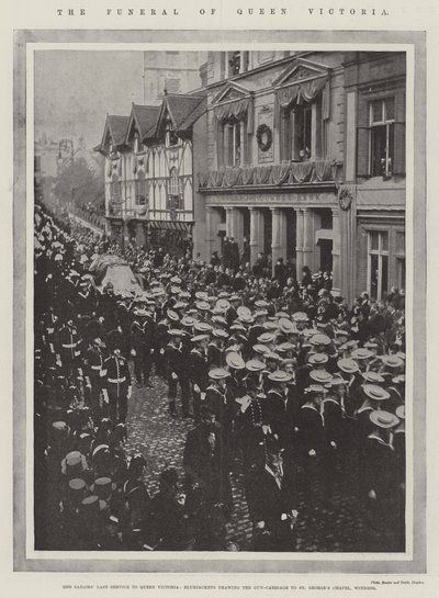 Il funerale della Regina Vittoria da English Photographer