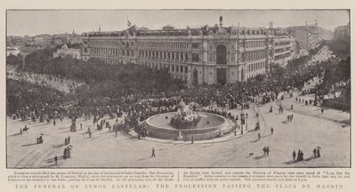 Il funerale di Senor Castelar, la processione che passa per Plaza de Madrid da English Photographer