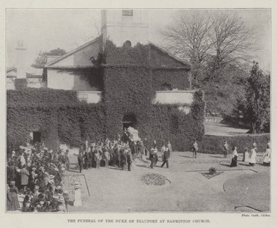 Il funerale del Duca di Beaufort alla Chiesa di Badminton da English Photographer