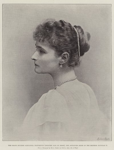 La granduchessa Alexandra Feodorovna (principessa Alix d