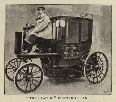 Il taxi elettrico grafico da English Photographer
