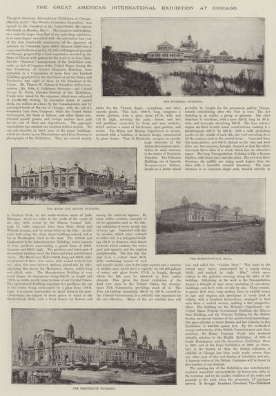 La grande esposizione internazionale americana a Chicago da English Photographer