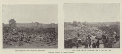 Il grande incendio a Yokohama da English Photographer