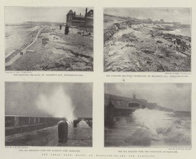 Il grande uragano, devastazione a Westgate-on-Sea e Ramsgate da English Photographer