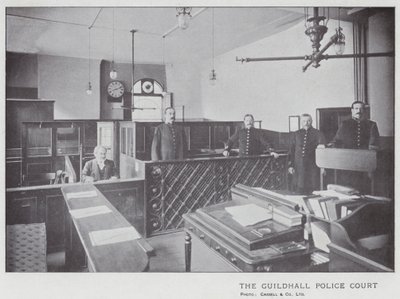 Il Tribunale di Polizia di Guildhall da English Photographer