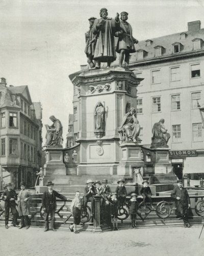 Il Monumento a Gutenberg, Francoforte da English Photographer