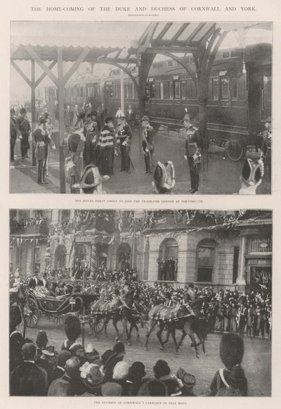 Il ritorno a casa del duca e della duchessa di Cornovaglia e York da English Photographer