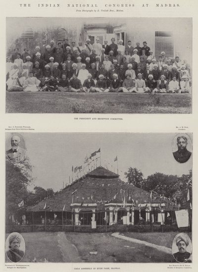 Il Congresso Nazionale Indiano a Madras da English Photographer