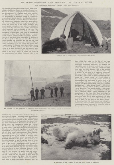 La spedizione polare Jackson-Harmsworth, il ritrovamento di Nansen da English Photographer