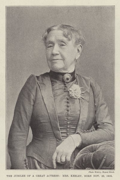 Il Giubileo di una Grande Attrice, Mrs Keeley, Nata il 22 Novembre 1805 da English Photographer