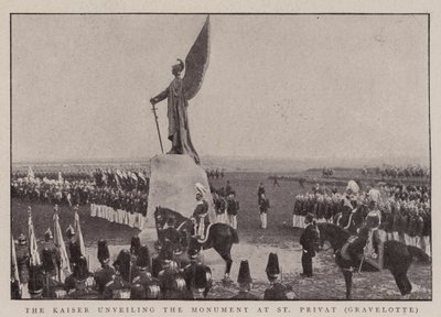 Il Kaiser che svela il monumento a St Privat, Gravelotte da English Photographer