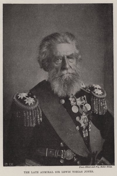 Il defunto Ammiraglio Sir Lewis Tobias Jones da English Photographer