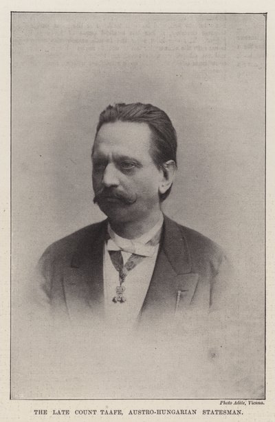 Il Defunto Conte Taafe, Statista Austro-Ungarico da English Photographer