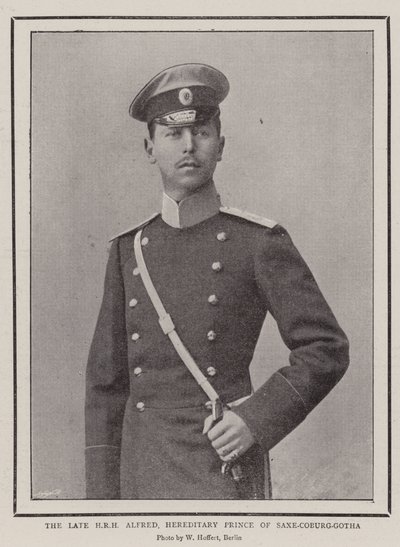 Il defunto SAR Alfredo, principe ereditario di Sassonia-Coburgo-Gotha da English Photographer