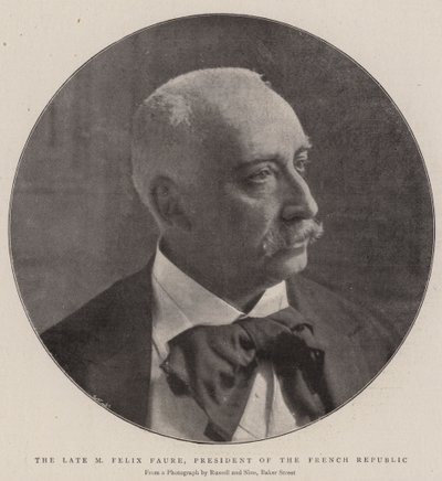 Il defunto M. Felix Faure, Presidente della Repubblica Francese da English Photographer
