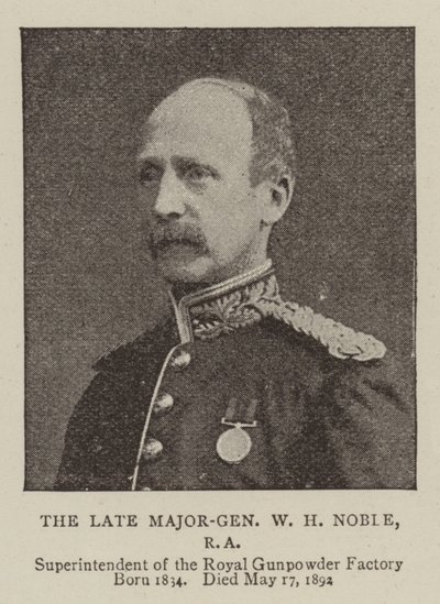 Il Defunto Maggior Generale W H Noble, RA da English Photographer
