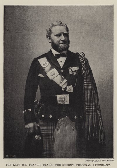 Il defunto signor Francis Clark, assistente personale della Regina da English Photographer