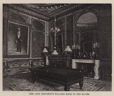 La sala da biliardo del defunto Presidente all