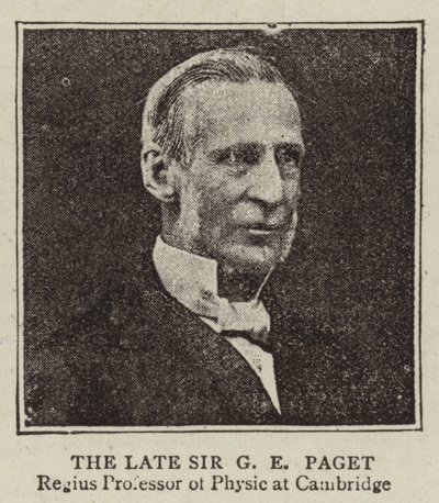 Il Defunto Sir G E Paget da English Photographer