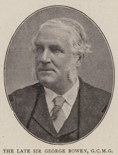 Il defunto Sir George Bowen, GCMG da English Photographer