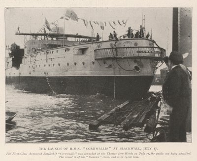 Il varo della HMS Cornwallis a Blackwall, 17 luglio da English Photographer