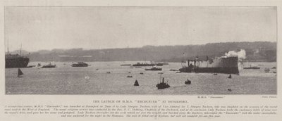 Il varo della HMS Encounter a Devonport da English Photographer