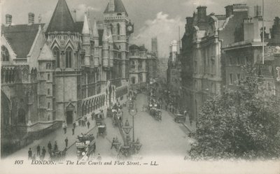Tribunali e Fleet Street, Londra da English Photographer