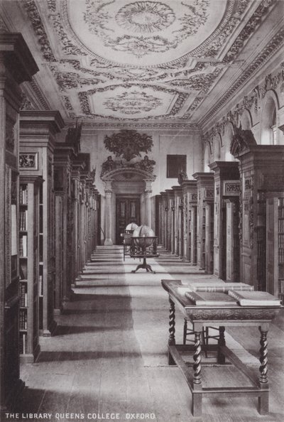 La Biblioteca del Queens College, Oxford da English Photographer